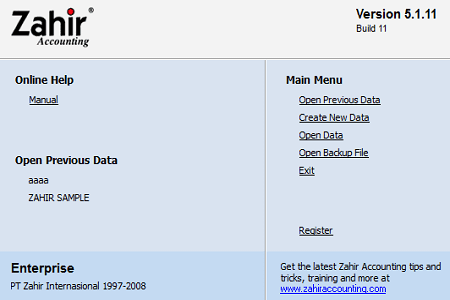 Zahir Accounting Enterprise 5.1 Software Akuntansi Mudah!!